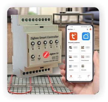 Zigbee regulator talnega ogrevanja - 5 con
