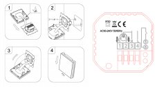 Sobni WiFi termostat TUYA 3A bel PRO2