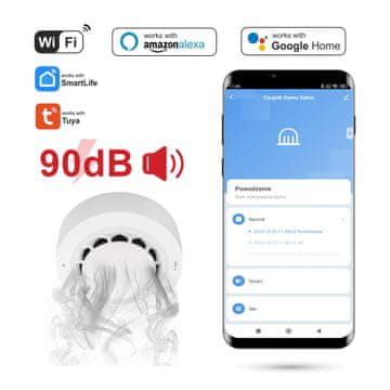 WiFi senzor dima z alarmom
