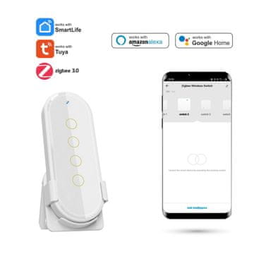 Zigbee TUYA/SmartLife daljinski upravljalnik za belo sceno