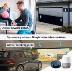 Krmilnik garažnih vrat Zigbee Tuya s senzorjem