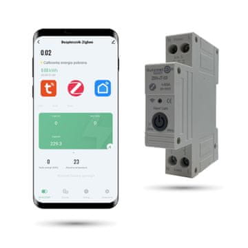Zigbee Tuya varovalka 1-63A