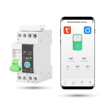 Merjenje energije varovalke Tuya 16A Wifi