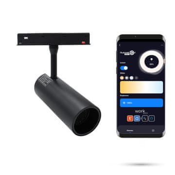 2,4 GHz LED reflektor za tirnice 12 W za magnetne tirnice SMART TRACK 48 VDC 3000–5000 K zatemnljiv