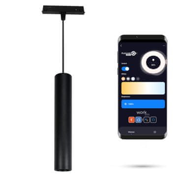 LED viseča svetilka 2,4 GHz cev 10 W za magnetne tirnice SMART TRACK 48 VDC 3000–5000 K zatemnljiva
