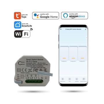 TUYA 3-kanalni Wifi krmilnik razsvetljave