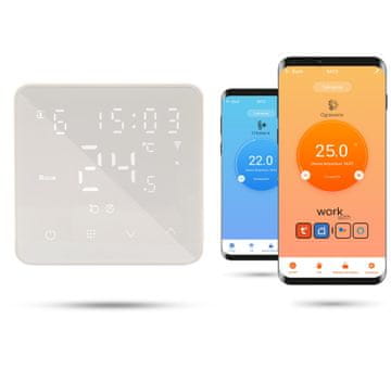 Zigbee Tuya baterijski sobni termostat BAT2, bel