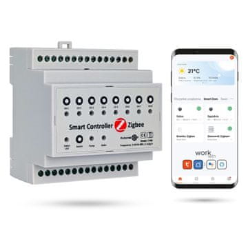 Zigbee Tuya 8-kanalni CH8Z regulator talnega ogrevanja