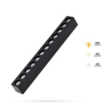 Linearni reflektor Grille 12W S12 za SLIM TRACK in FiberFLEX tirnice 48VDC 3CCT 3000K, 4000K, 5700K