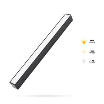 Linearni reflektor z dolgo osvetlitvijo 10W F10L za SLIM TRACK in FiberFLEX tirnice 48VDC 3CCT 3000K, 4000K, 5700K