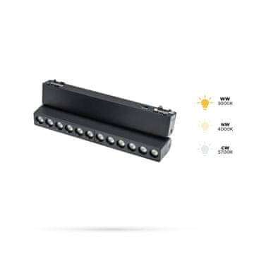 Linearni reflektor Grille Reg 12W ZS12 za SLIM TRACK in FiberFLEX tirnice 48VDC 3CCT 3000K, 4000K, 5700K