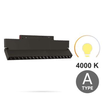 LED linearni reflektor nastavljiv 18W 3CCT 3000K 4000K 6000K tip A za magnetne tirnice SMART TRACK 48VDC