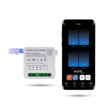 TUYA 4-kanalni Zigbee krmilnik razsvetljave