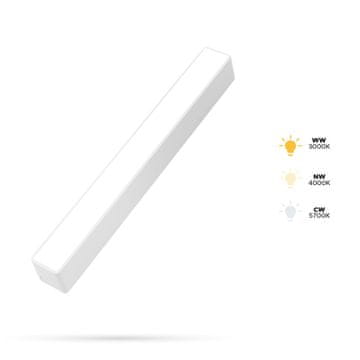 Bela linearna reflektorska svetilka 10W F10 za SLIM TRACK in FiberFLEX tirnice 48VDC 3CCT 3000K, 4000K, 5700K