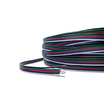 Električna žica za RGBCCT LED trakove, 5 žic, 20AWG, 5P
