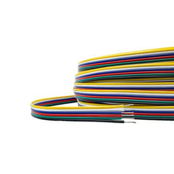 Električna žica za RGBCCT LED trakove, 6 žic, 20AWG, 6P