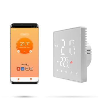 Tuya 16A STD WiFi sobni termostat bele barve