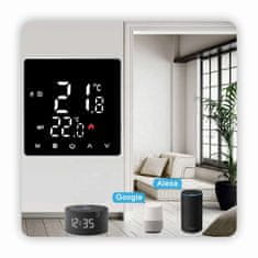 Tuya 16A STD WiFi sobni termostat črne barve