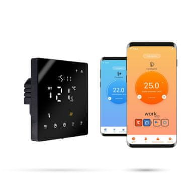 Zigbee Tuya PRO3 črni sobni termostat