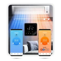 Zigbee Tuya PRO3 črni sobni termostat