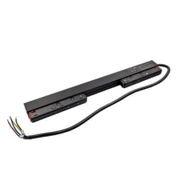 Napajalnik 48V DC 200W 2-fazni 2×100W črne barve za magnetne tirnice SMART TRACK