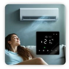 Zigbee Tuya PRO3 črni sobni termostat