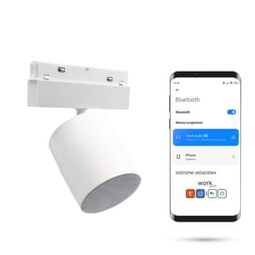Bluetooth zvočnik za magnetne tirnice SMART TRACK 48VDC bel