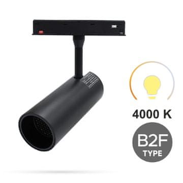 LED tirni reflektor 12W 3CCT tip B2F za magnetne tirnice SMART TRACK 48VDC