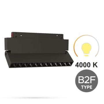 LED linearni reflektor nastavljiv 12W 4000K nevtralni tip B2F za magnetne tirnice SMART TRACK 48VDC