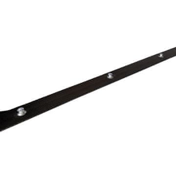 Valoviti trak za zavese z držalom na vsakih 107 mm, 1 meter, črne barve