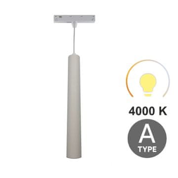 LED viseča svetilka cev bela 10W 3CCT tip A za magnetne tirnice SMART TRACK 48VDC
