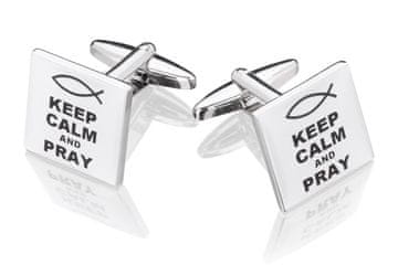 Manšetni gumbi X2 Keep Calm and Pray