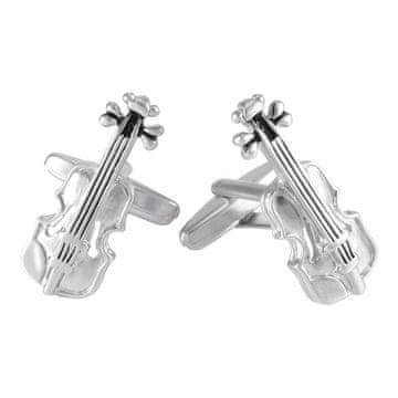 Srebrni manšetni gumbi za violino x2 PSN002