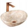 Sofia Savana Matt Beige umivalnik za pult brez preliva 41 cm x 34 cm