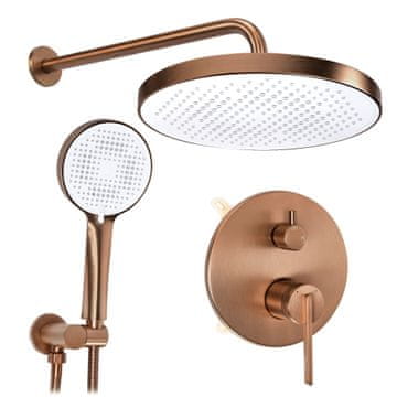 REA Vgradni tuš komplet Grace Copper, brušen baker + škatla