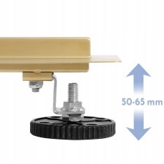REA Neox brušen zlat dolg talni linearni odtok za tuš 70 cm