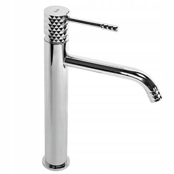 REA Umivalnik Lungo Modern Diamond Silver, poliran, kromiran