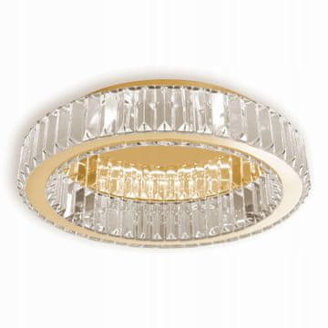 Toolight Stropna svetilka, zlata, sijoča, glamurozna, kristalna, 40 cm, APP1719