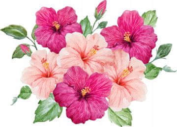 Komplet okrasnih nalepk za otroke - Hibiskus S