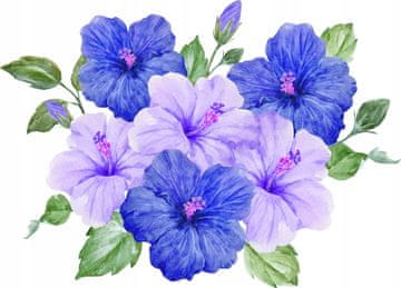 Komplet okrasnih nalepk za otroke - Hibiskus M