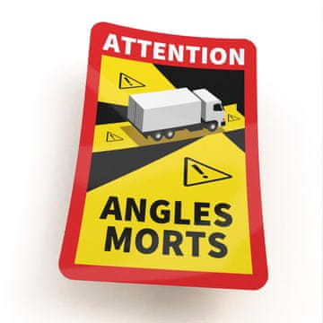 Informacijska nalepka - ANGLES MORTS TIR