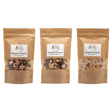 Komplet mešanic - Študent 500 g + Vaš okus 500 g + Tropski 500 g