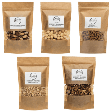 Keto XXL - Makadamija 250 g + Pini 250 g + Brazilski 500 g + Italijanski 500 g + Mandlji 500 g