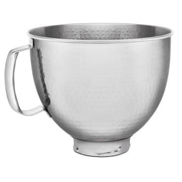 KitchenAid 4,8-litrska dekorativna posoda iz nerjavečega jekla Artisan s 5 posodami, barva: kladiva