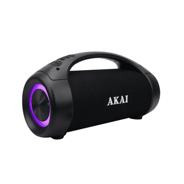 Akai BT zvočnik ABTS-55 50W RMS Bluetooth 5.0 IPX5 TWS RGB črne barve