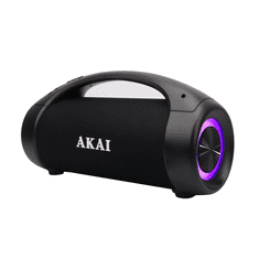 Akai BT zvočnik ABTS-55 50W RMS Bluetooth 5.0 IPX5 TWS RGB črne barve
