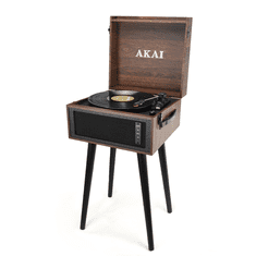 Akai Gramofon ATT-101BT 2×0,8 W RMS Bluetooth 5.0 vhod/izhod USB SD RCA