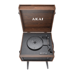 Akai Gramofon ATT-101BT 2×0,8 W RMS Bluetooth 5.0 vhod/izhod USB SD RCA