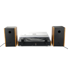 Akai Gramofon ATT-240SP, 2×10 W RMS, Bluetooth 5.3, USB RCA, samodejna zaustavitev, oreh