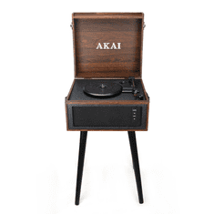 Akai Gramofon ATT-101BT 2×0,8 W RMS Bluetooth 5.0 vhod/izhod USB SD RCA